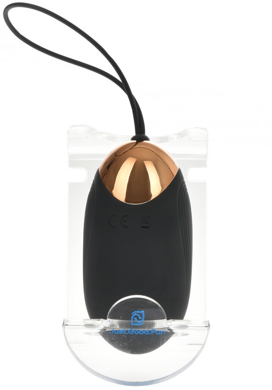 Premium Ou Vibrator, Remote Control, 7 Moduri Vibratii, 4 Intensitati, Silicon, USB, Negru, JGF Premium Sex Toys