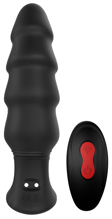Vibrator Dublu Flint, Remote Control, 9 Moduri Vibratii, USB, Negru, 12.9 cm, Passion Labs