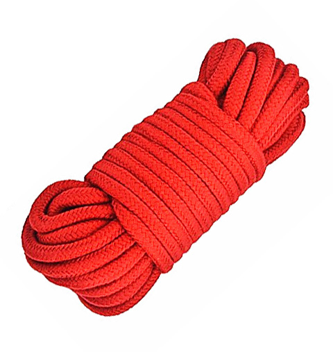 Sfoara Bondage Rope 10 m, Rosu, Passion Labs