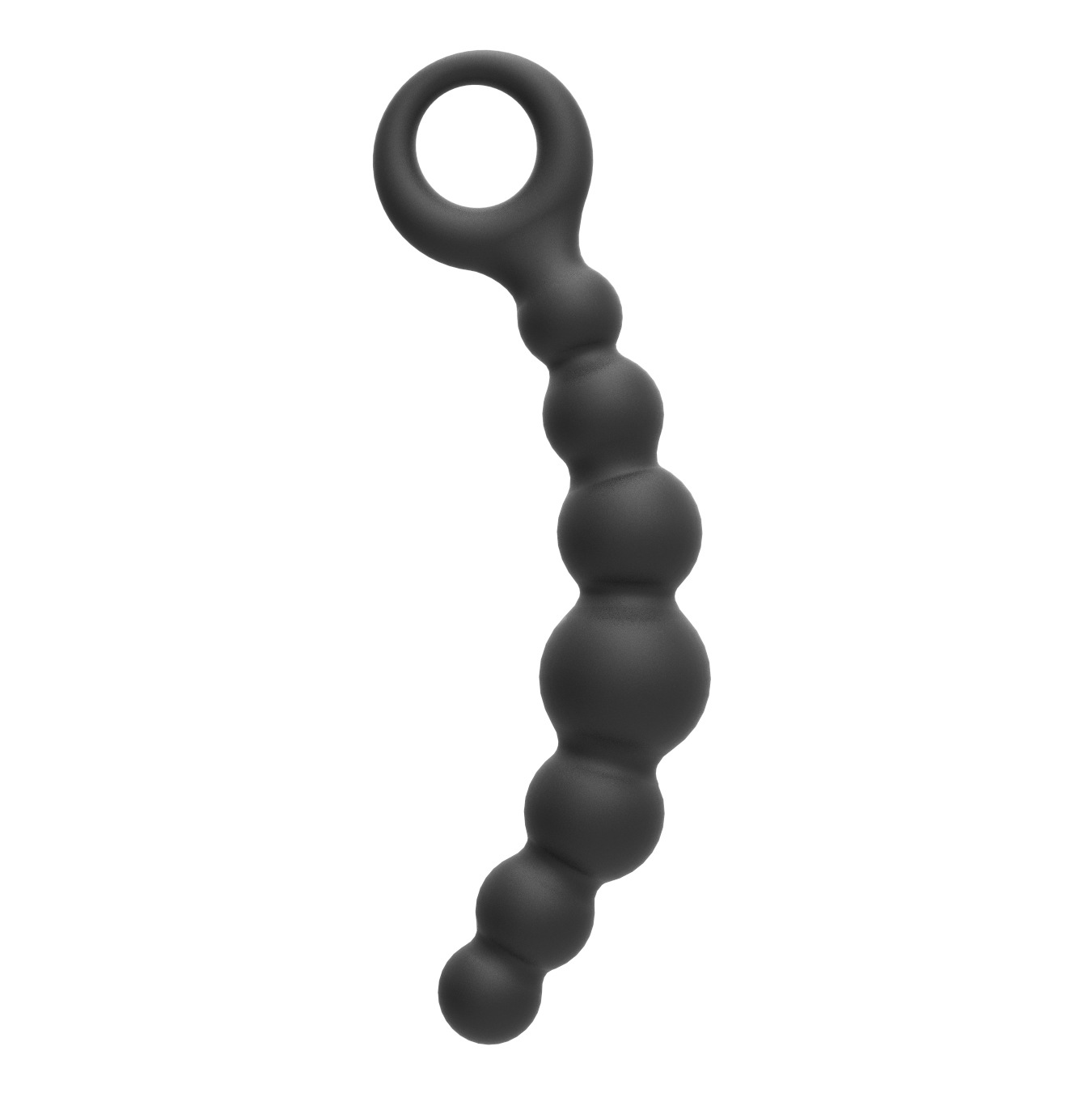 Bile Anale Hard Anal Beads, Silicon, Negru, 17.9 cm, Passion Labs, Mystery