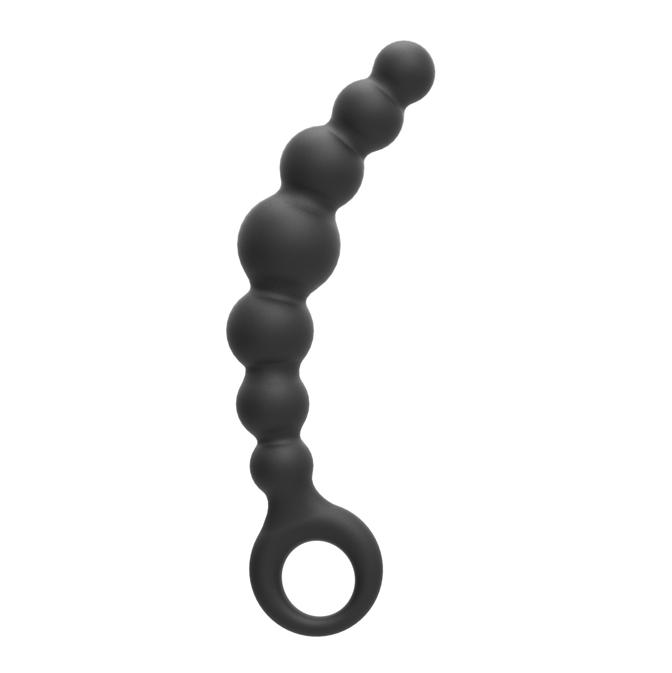 Bile Anale Hard Anal Beads, Silicon, Negru, 17.9 cm, Passion Labs, Mystery