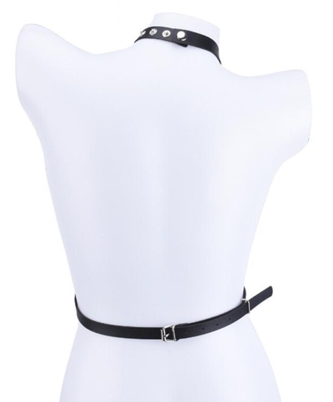 Sistem Four Rings Harness Piele Ecologica Negru OS