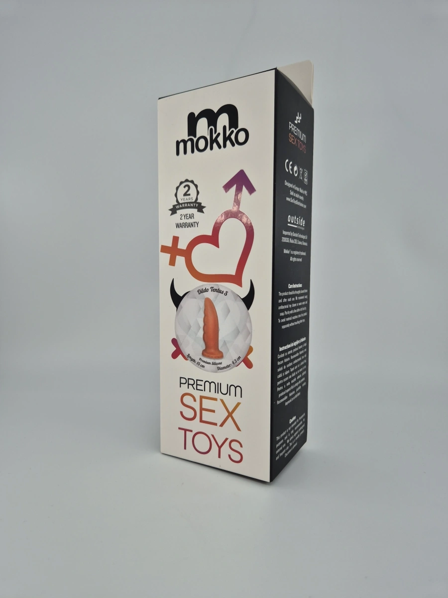 Dildo Tentus Small, Silicon Lichid, Auriu, 15 cm, Mokko Toys