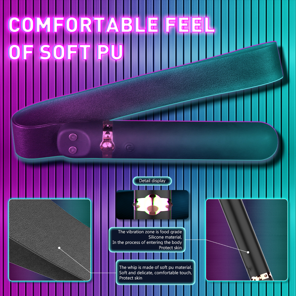 Vibrator&Cravasa Rizey 9 Moduri Vibratii Silicon Negru USB Passion Labs