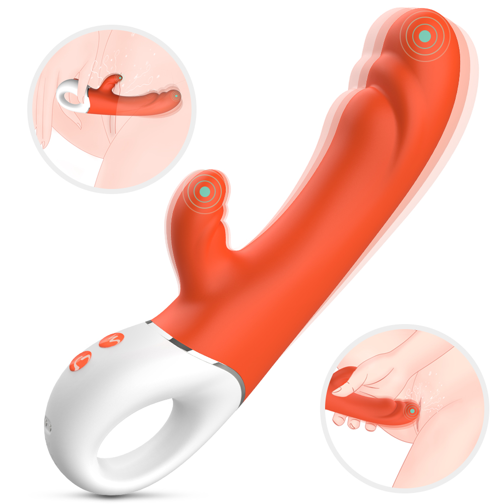 Vibrator Allen 9 Moduri Vibratii Silicon USB Portococaliu 23 cm Mokko Toys