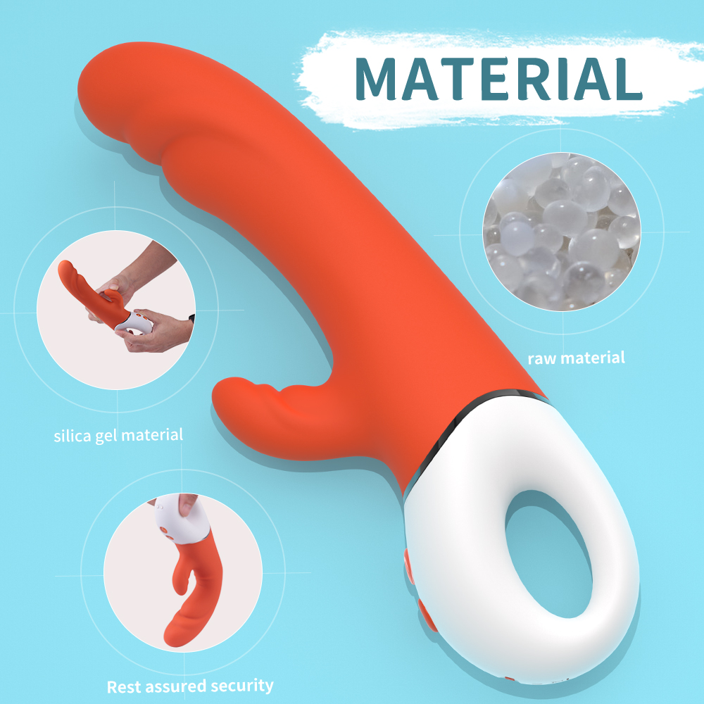 Vibrator Allen 9 Moduri Vibratii Silicon USB Portococaliu 23 cm Mokko Toys