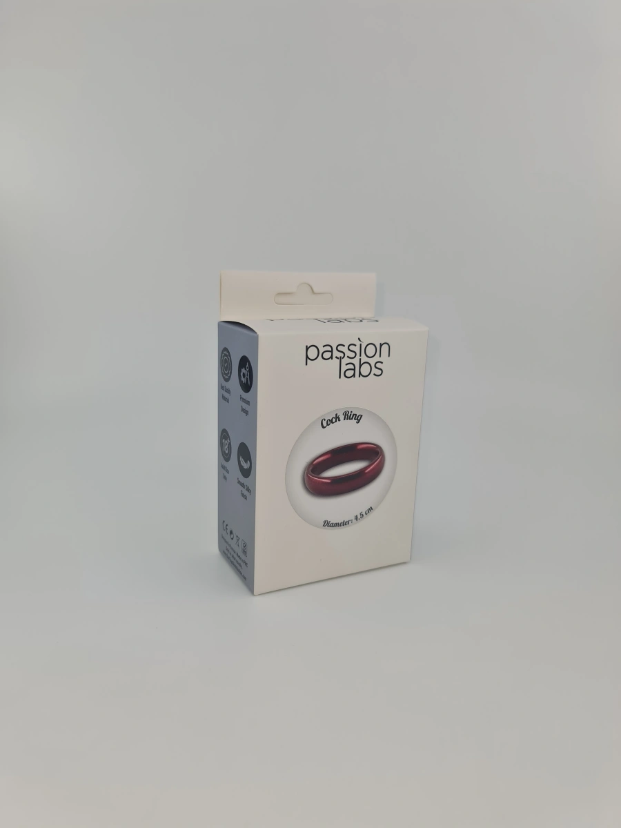 Inel de Penis Metalic Hercule Medium Rosu Passion Labs