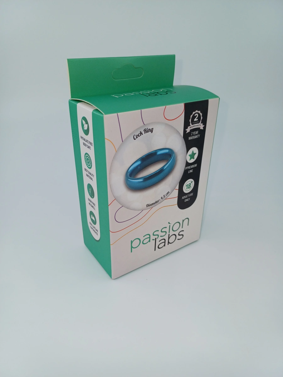 Inel de Penis Metalic Hercule Medium Albastru Passion Labs