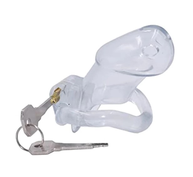 Cusca de Castitate Cock Trainer Hard Plastic Transparent Passion Labs
