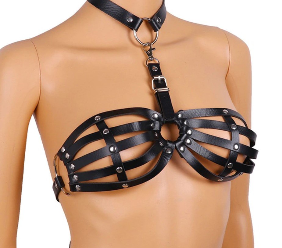 Harness Bra Cage Piele Ecologica OS