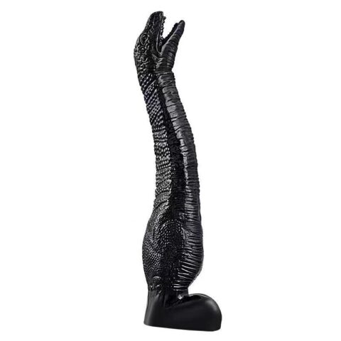 Dildo Real Dinosaur, Negru, 35 cm, Mokko Toys