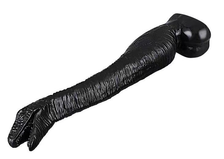 Dildo Real Dinosaur, Negru, 35 cm, Mokko Toys