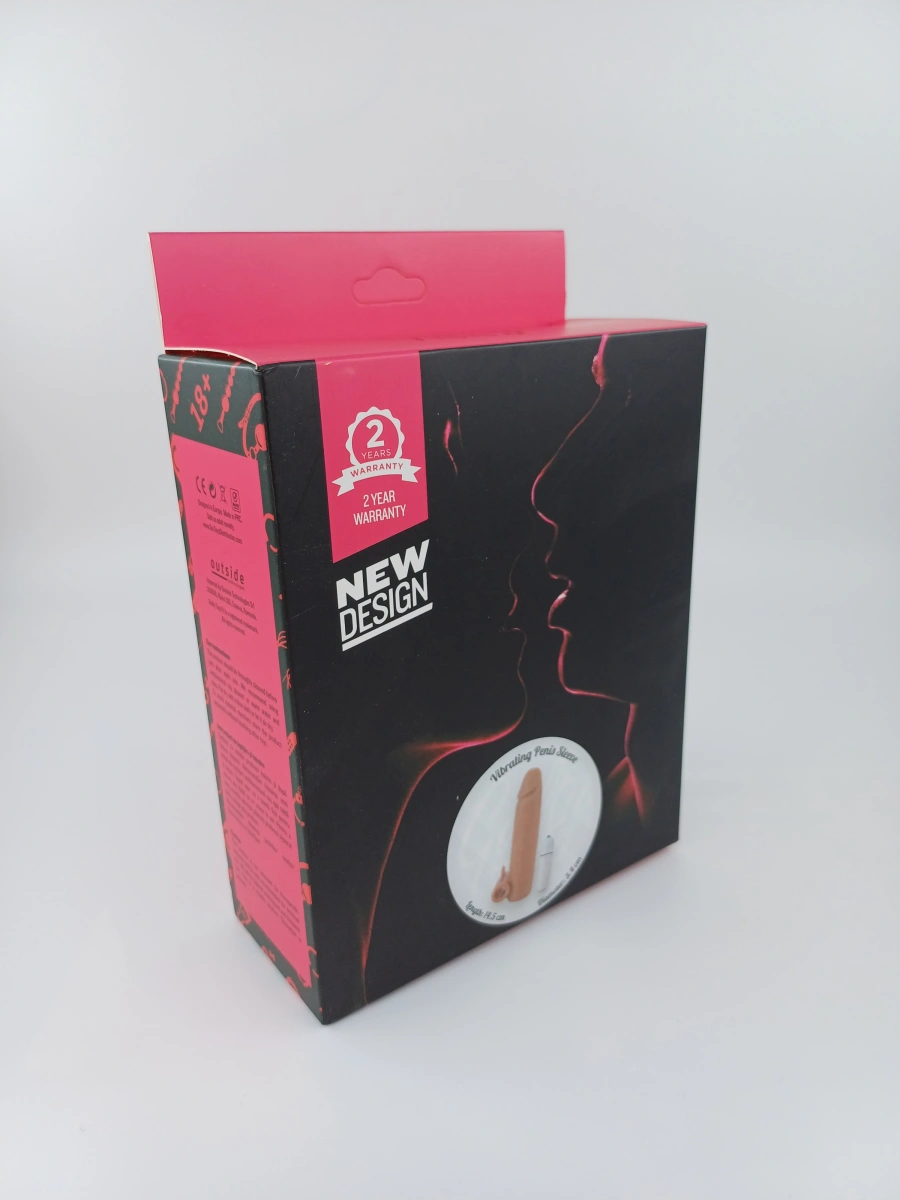 Prelungitor Penis +4 cm cu Glont Vibrator, Natural, Guilty Toys