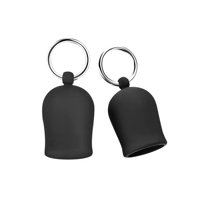 2 Pompe din Silicon pentru Sfarcuri, Inel Metalic, Passion Labs