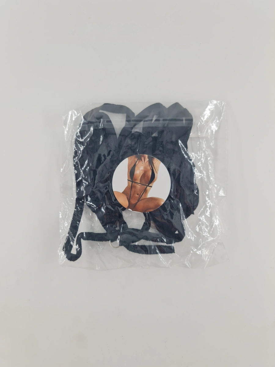 Micro Body cu Plasa, Negru, S/M