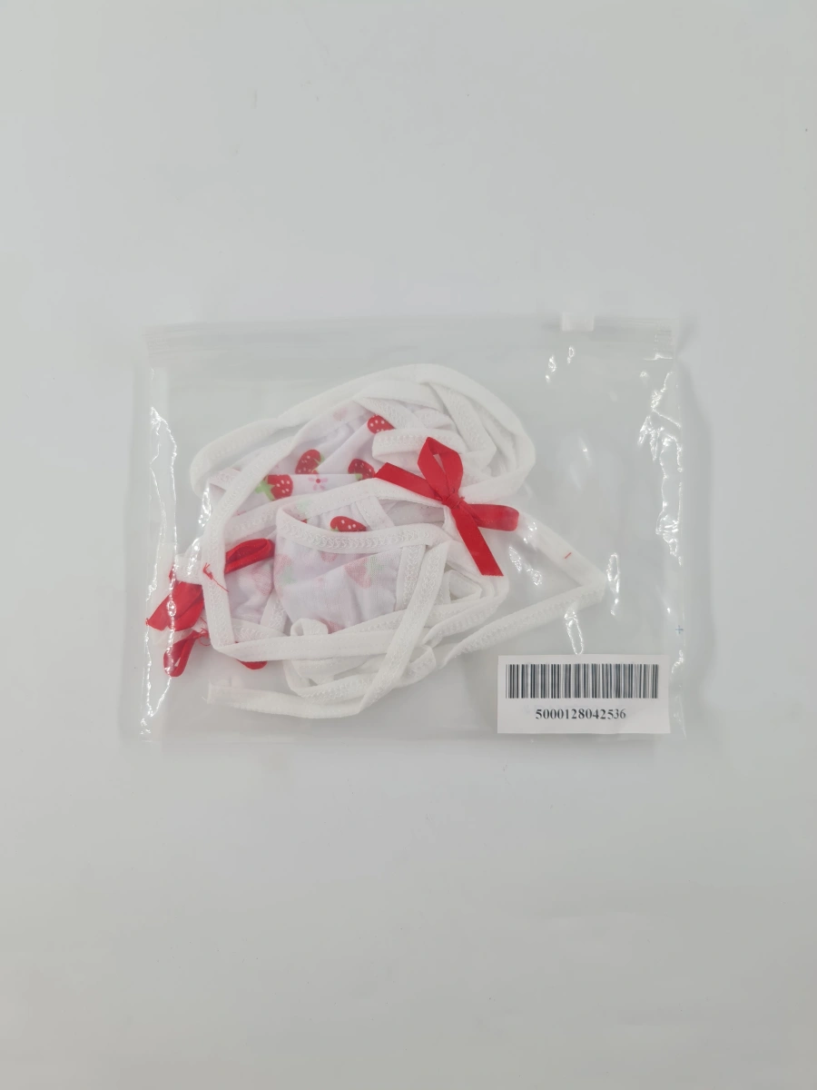 Micro Body Sweet Dreams, Alb/Rosu, S/M