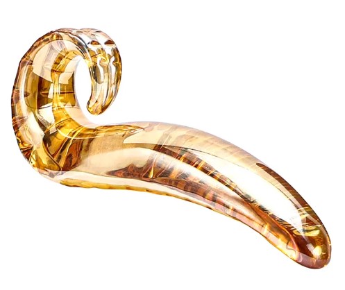 Dildo Tentacle, Sticla, Auriu, 20 cm, Pasion Labs