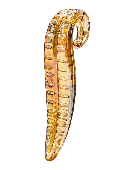 Dildo Tentacle, Sticla, Auriu, 20 cm, Pasion Labs