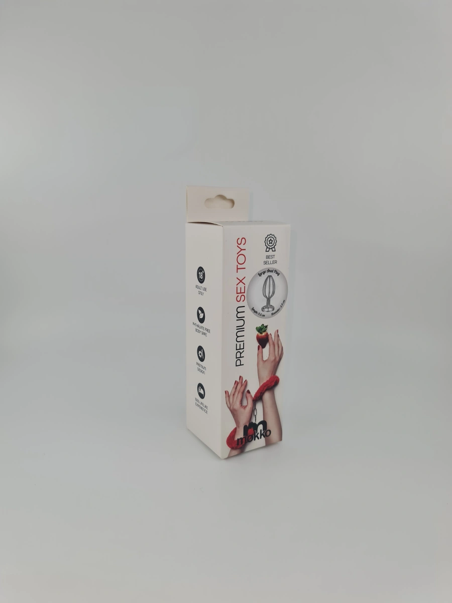 Dop Anal Secret Play Large, Argintiu, Mokko Toys