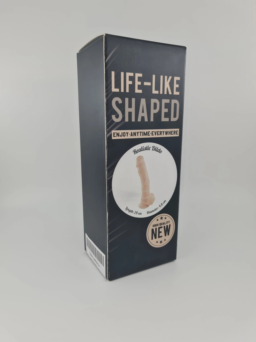 Dildo Realist Zeo, Silicon Premium, Natural, 24 cm