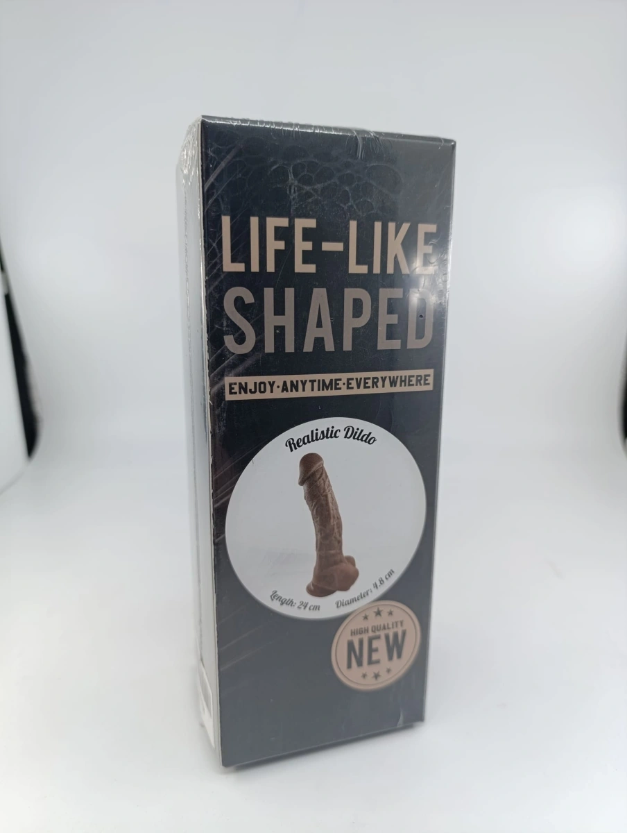 Dildo Realist Zeo, Silicon Premium, Maro, 24 cm
