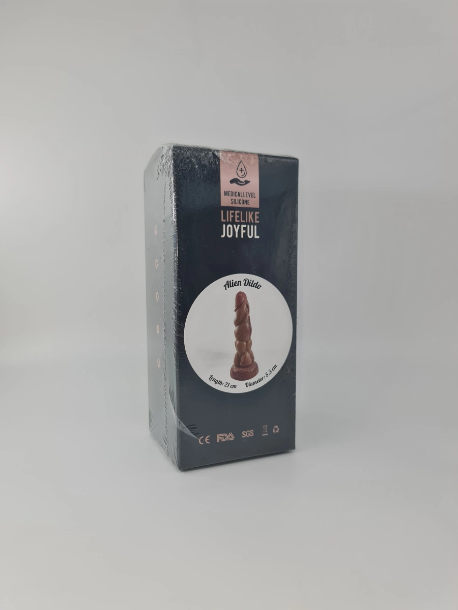 Dildo No.13 Fantasy Beasts, Silicon Lichid, Maro, 21 cm