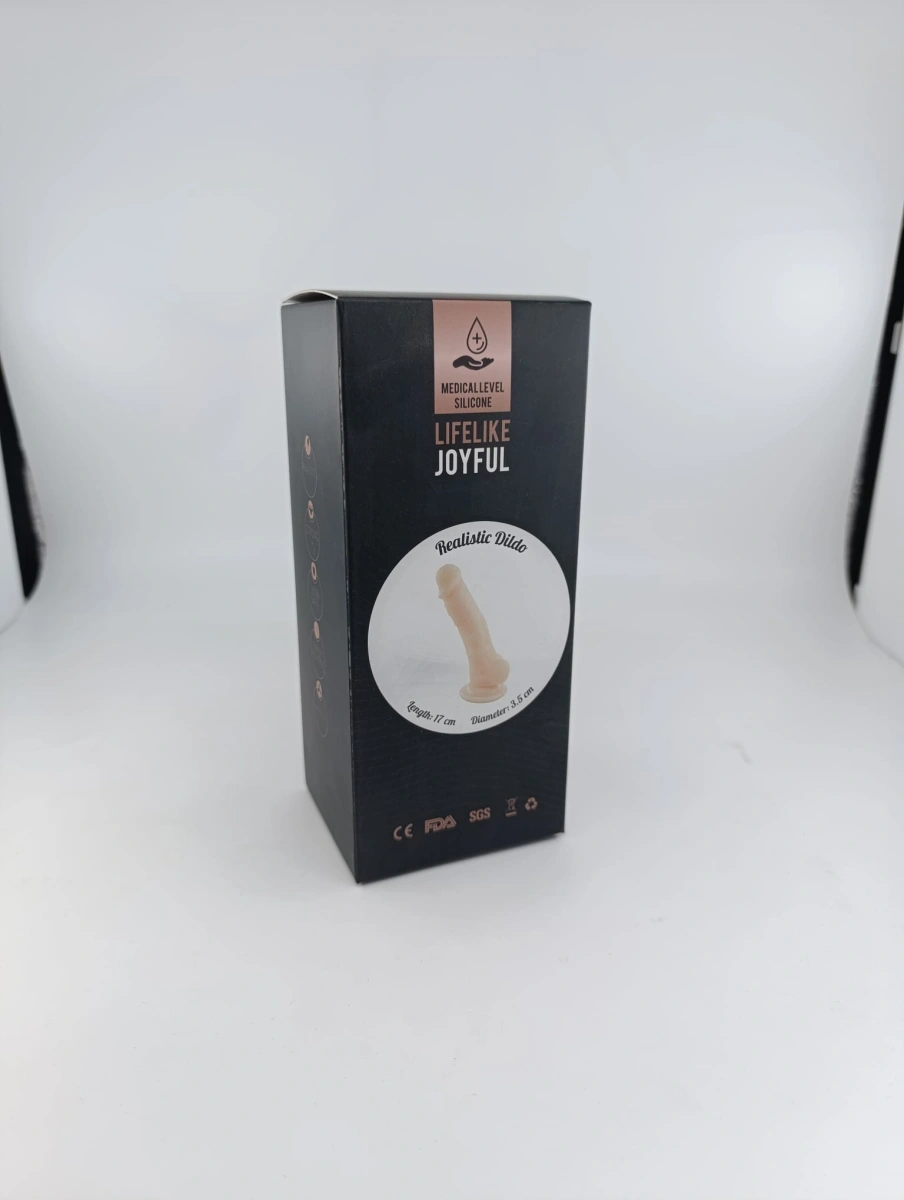 Dildo Realist Rowe, Silicon, Natural, 17 cm