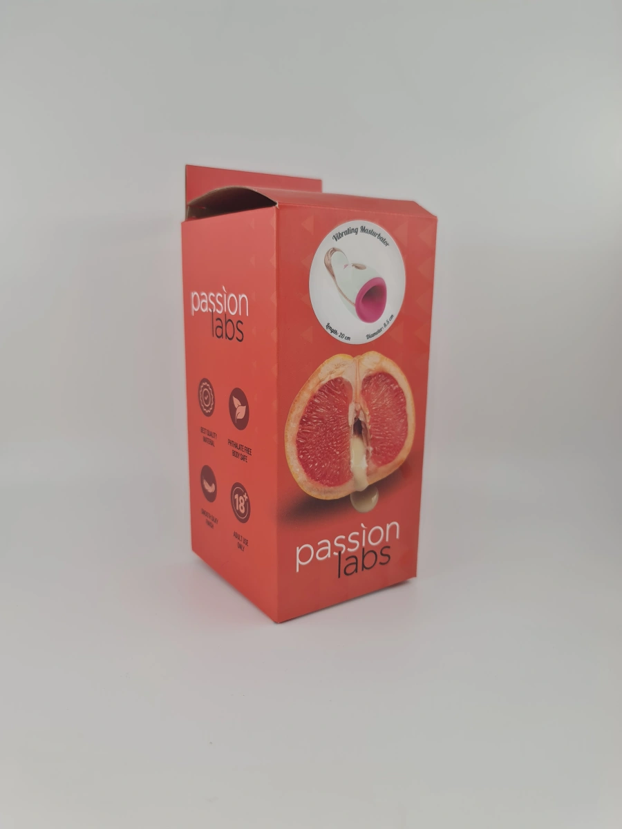 Masturbator cu Incalzire, 7 Moduri Vibratii, 7 Moduri Pulsatii, USB, Alb/Roz, 20 cm