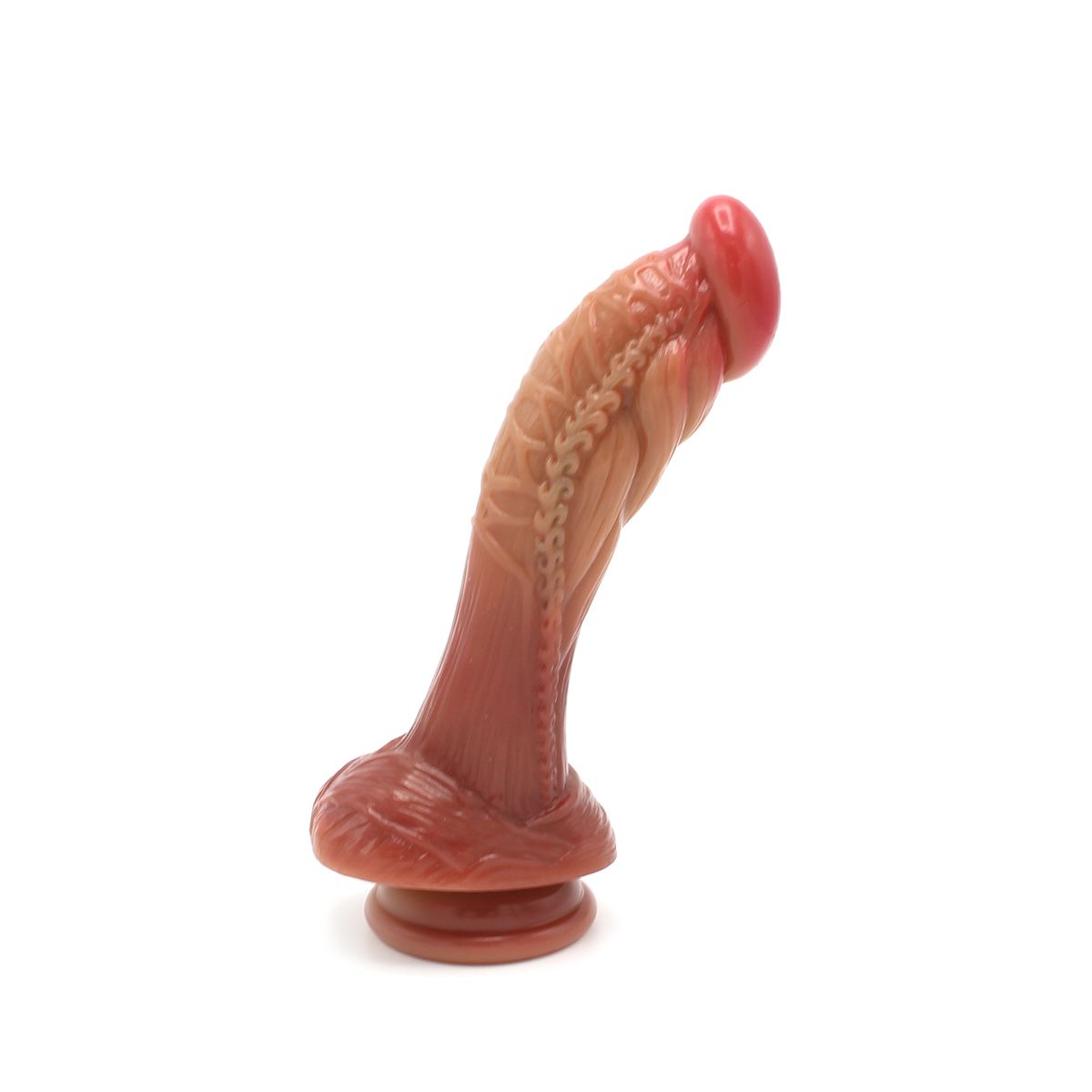 Dildo Bizarre No.6 Fantasy Beasts, Silicon Lichid, Maro, 20 cm