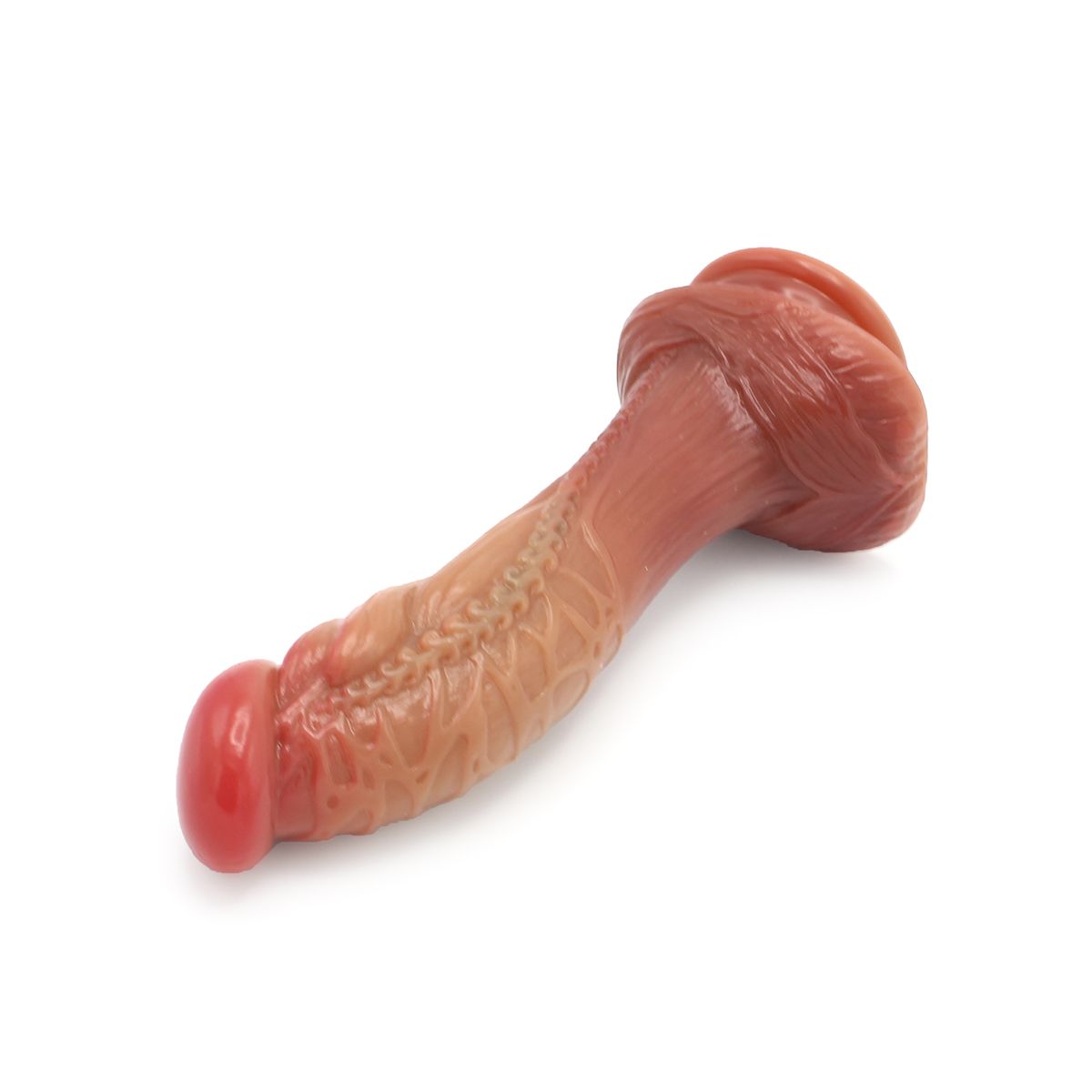 Dildo Bizarre No.6 Fantasy Beasts, Silicon Lichid, Maro, 20 cm