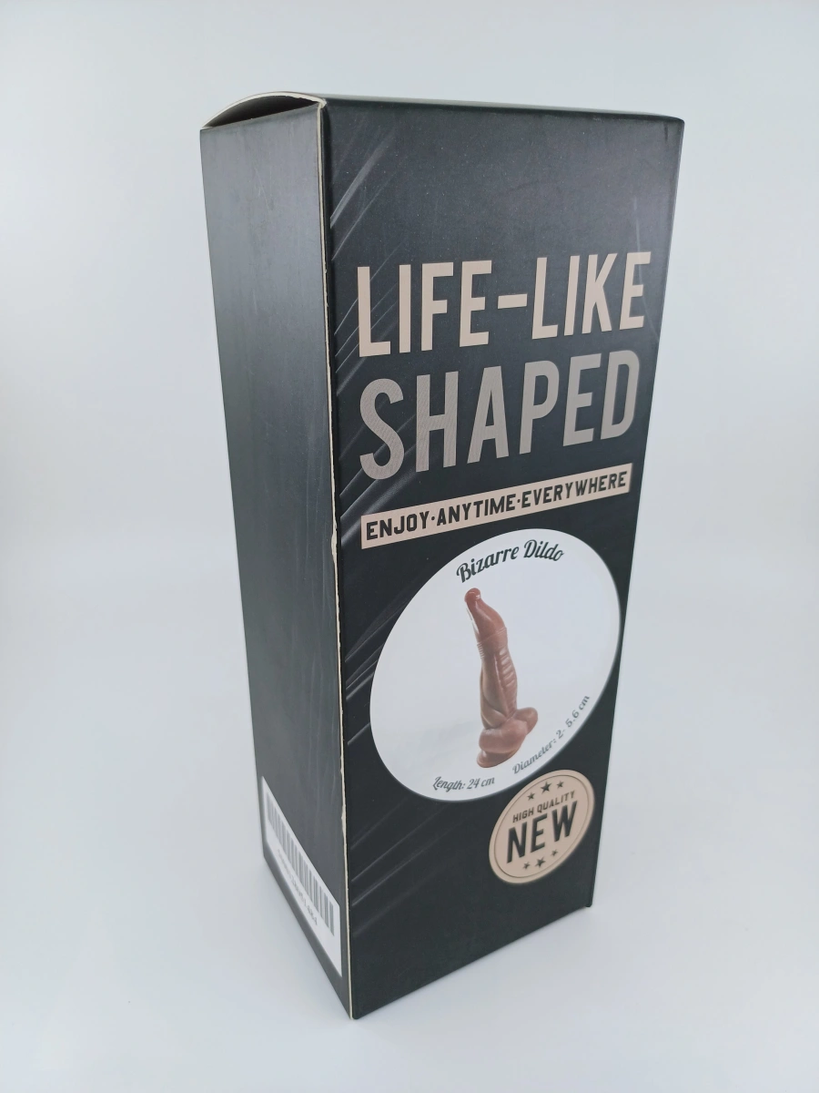 Dildo No.7 Fantasy Beasts, Silicon Lichid, Maro, 24 cm