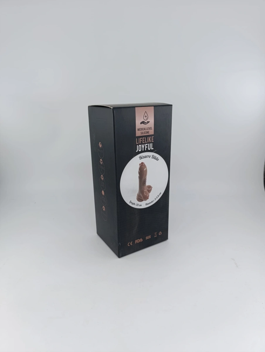 Dildo No.26 Fantasy Beasts, Silicon Lichid, Maro, 20 cm