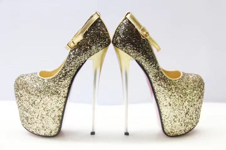 Pantofi Sexy Goldy, Size 38, Auriu