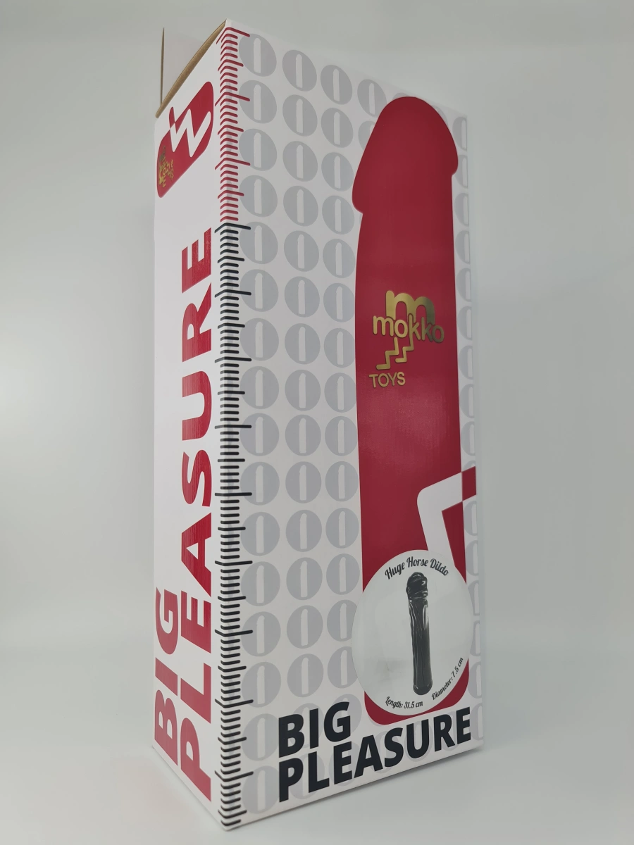 Dildo Great Stallion cu Ventuza, Pvc, Maro, 31.5 cm, Mokko Toys
