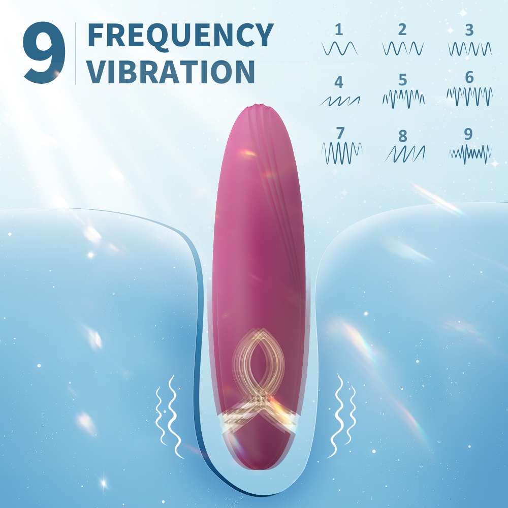 Stimulator Clint, 9 Moduri Vibratii, Silicon, USB, Rosu, 11.2 cm, Passion Labs