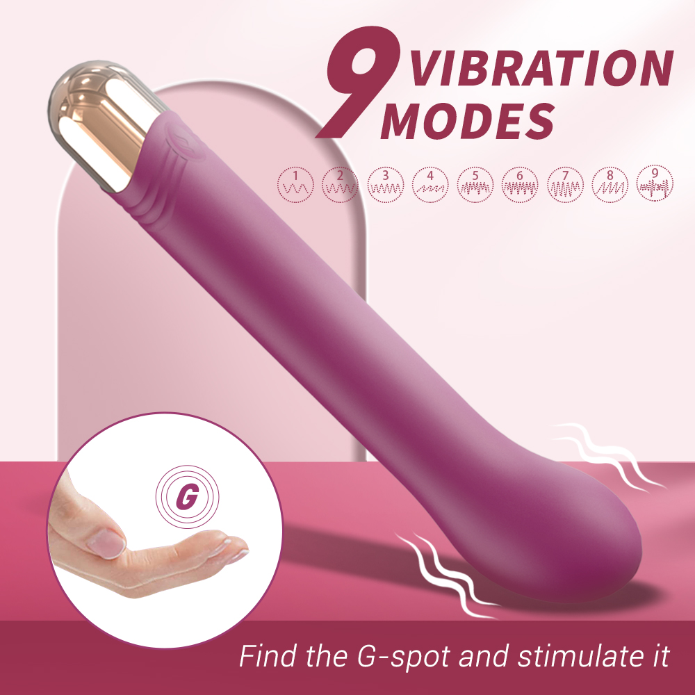 Vibrator Punctul G Minsk, 9 Moduri Vibratii, Silicon, USB, Rosu, 17.7 cm, Mokko Toys