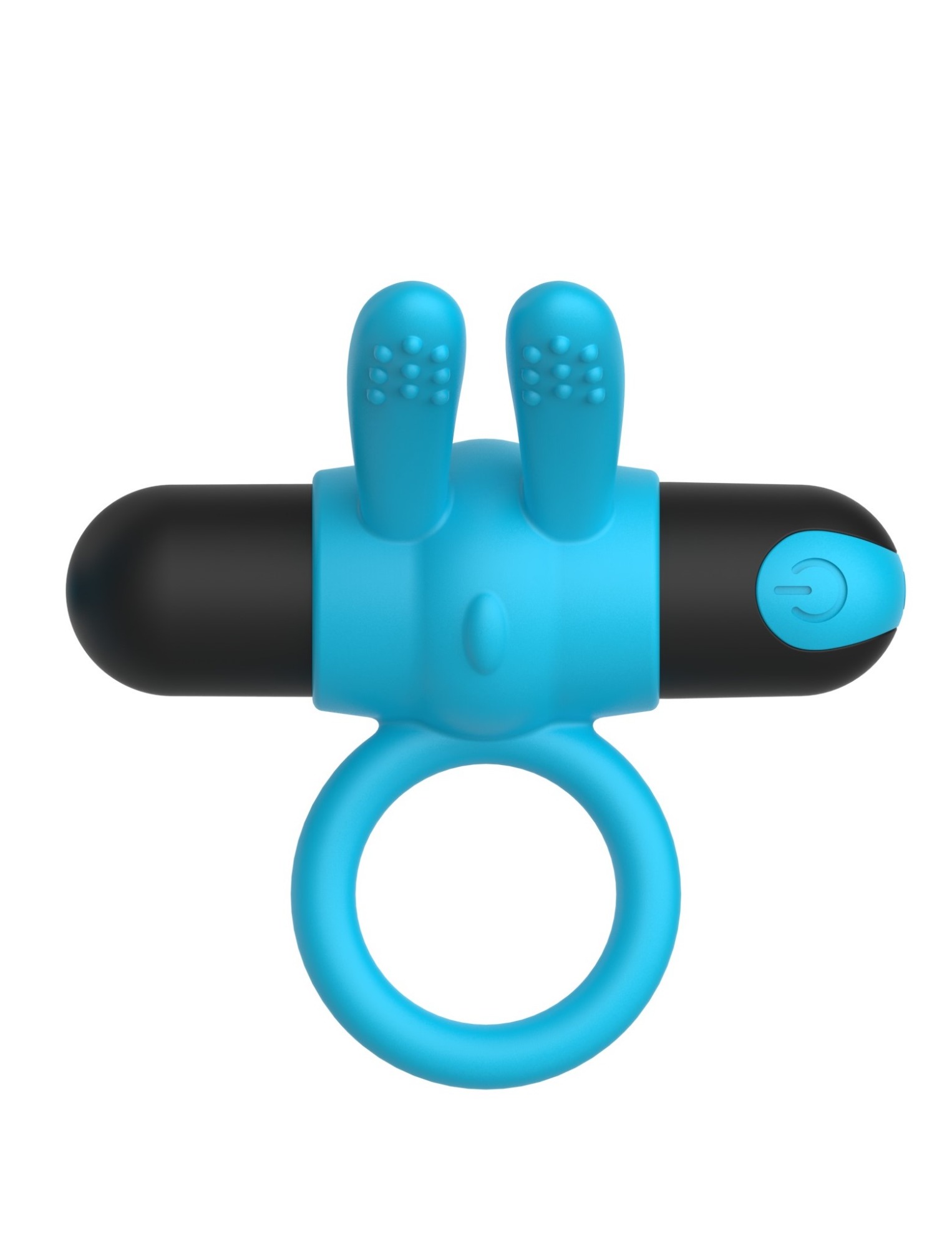 Inel Penis Sapphire, 10 Moduri Vibratii, Silicon, USB, Albastru, Mokko Toys, Simply Fun