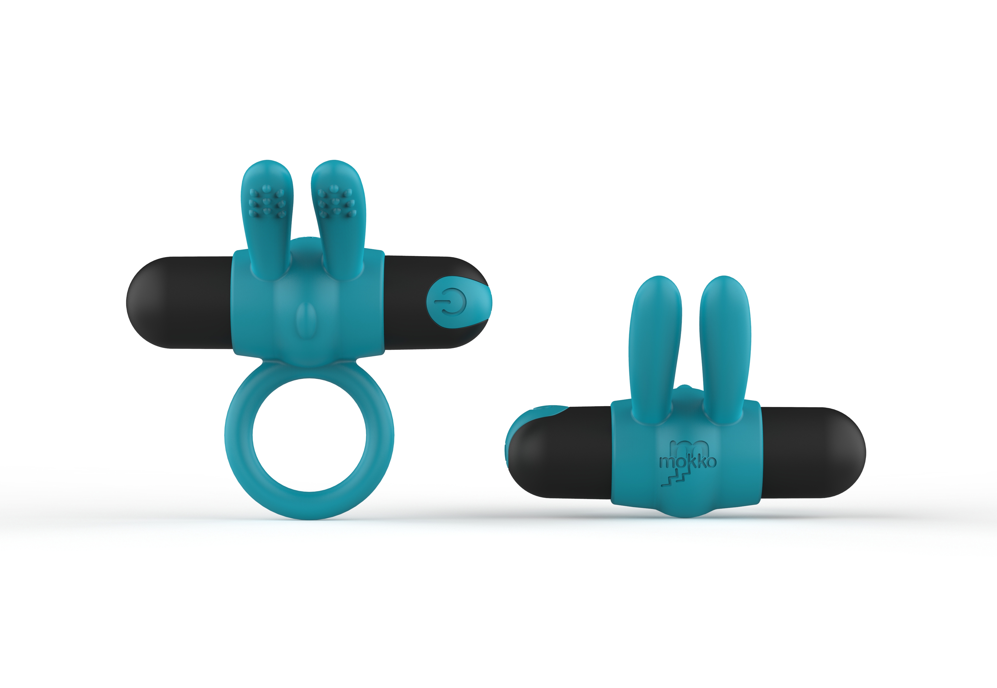 Inel Penis Sapphire, 10 Moduri Vibratii, Silicon, USB, Albastru, Mokko Toys, Simply Fun