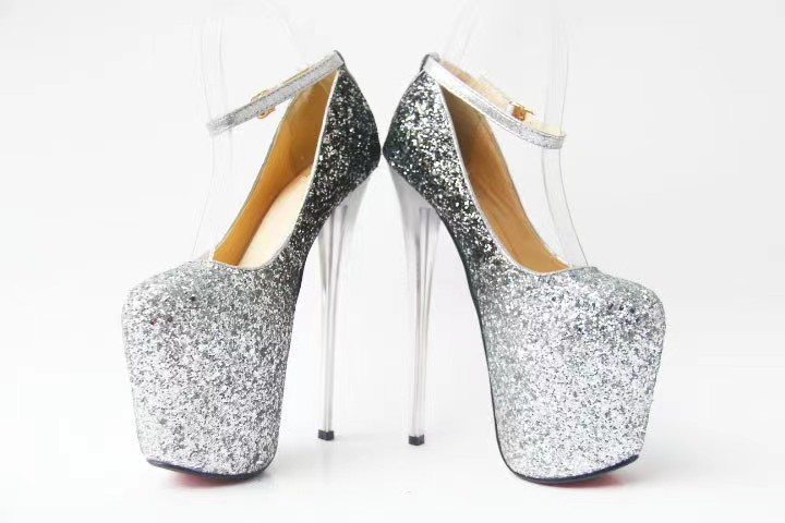 Pantofi Sexy Silvery, Size 38, Argintiu