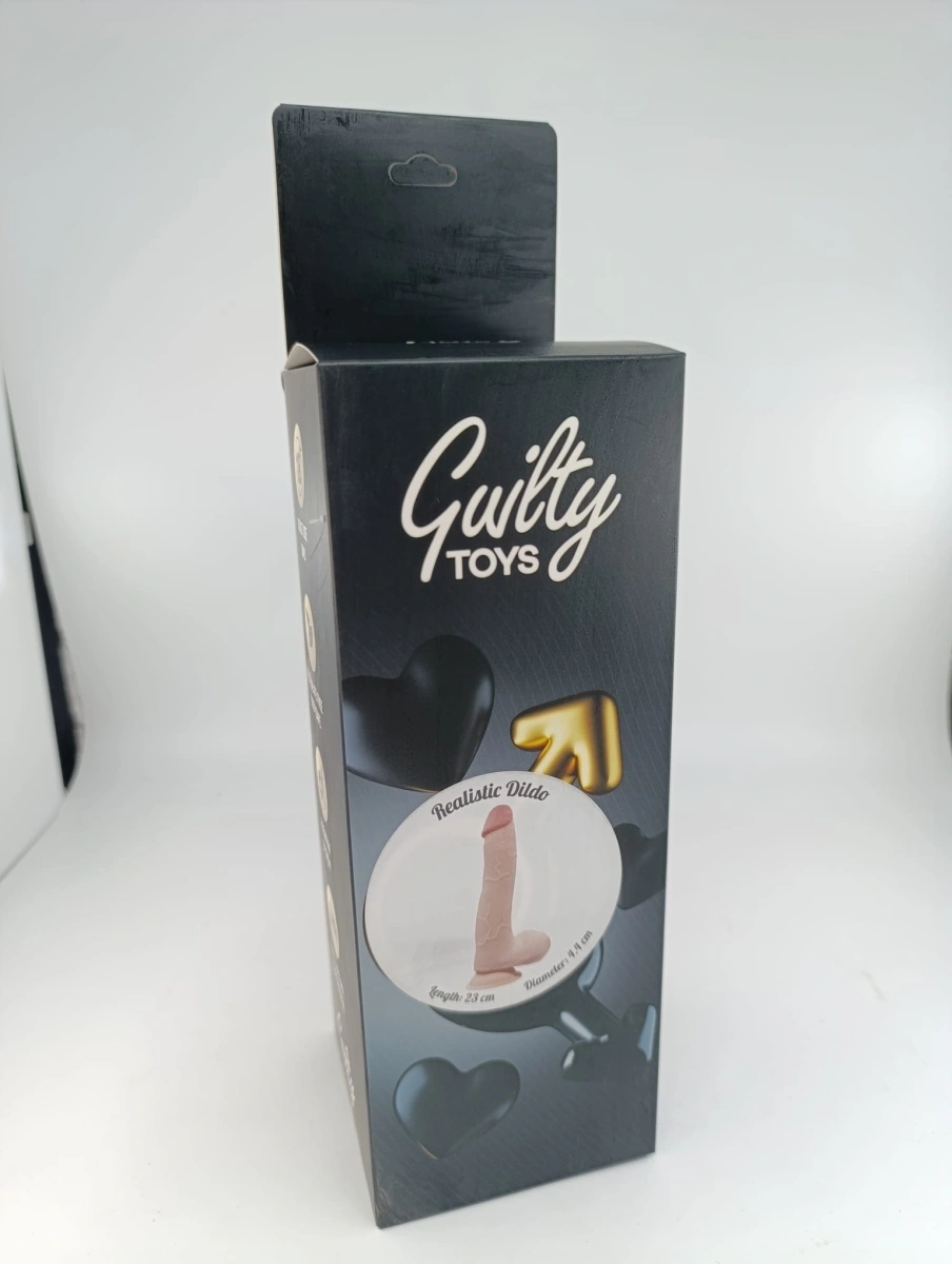 Dildo Will Sliding&Bendable, TPE Strat Dublu, Natural, 23 cm, Guilty Toys