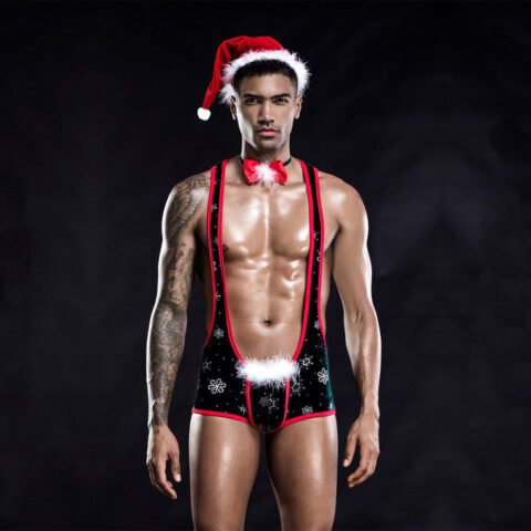 Costumatie Craciun Christmas Boy, 3 Piese, S/M