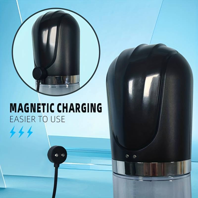 Pompa Marire Penis Bigger Man, Automata, 3 Moduri Suctiune, USB, Negru