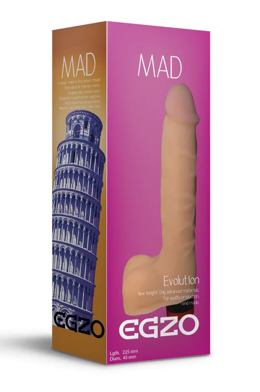 Vibrator Realist Mad Tower Multispeed Cyberskin 18.5 cm