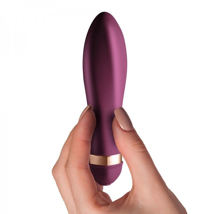 Vibrator Climaximum Ardor, 10 Moduri Vibratii, Silicon, Burgundy, 13.5 cm