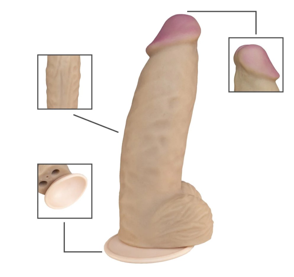 Dildo Realist Gigant Soft Cyberskin Natural 36 cm