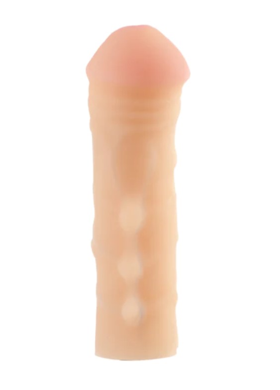 Prelungitor Penis Lighthouse +3 cm, Cyberskin, Natural, 13.5 cm
