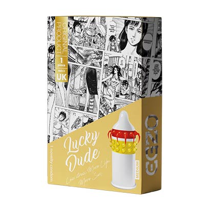 1 Prezervativ Latex Lucky Dude Medium Material