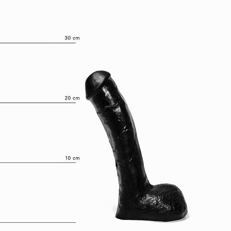 Dildo Realist All Black 23 cm
