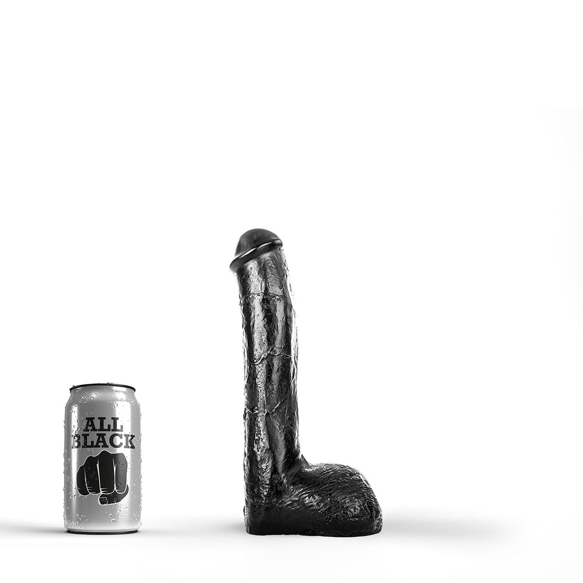 Dildo Realist All Black 23 cm
