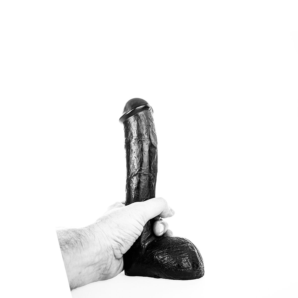 Dildo Realist All Black 23 cm
